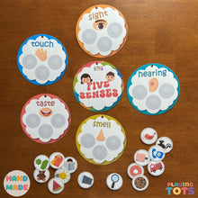 Load image into Gallery viewer, Five Senses Sorting Activity, Learn 5 Senses, Toddlers Learning, Preschool Activities
