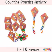 Load image into Gallery viewer, Kite Counting Practice Activity with Links
