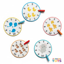 Load image into Gallery viewer, Count and Clip Animals Cards
