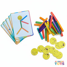 Load image into Gallery viewer, Popsicle Sticks Activity Cards, Busy Bags, Toddlers and Preschoolers, Montessori
