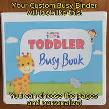 Load and play video in Gallery viewer, Build a Custom Busy Binder, Toddler Busy Book, Learning Binder, Quiet Book, Preschool, Activity Book
