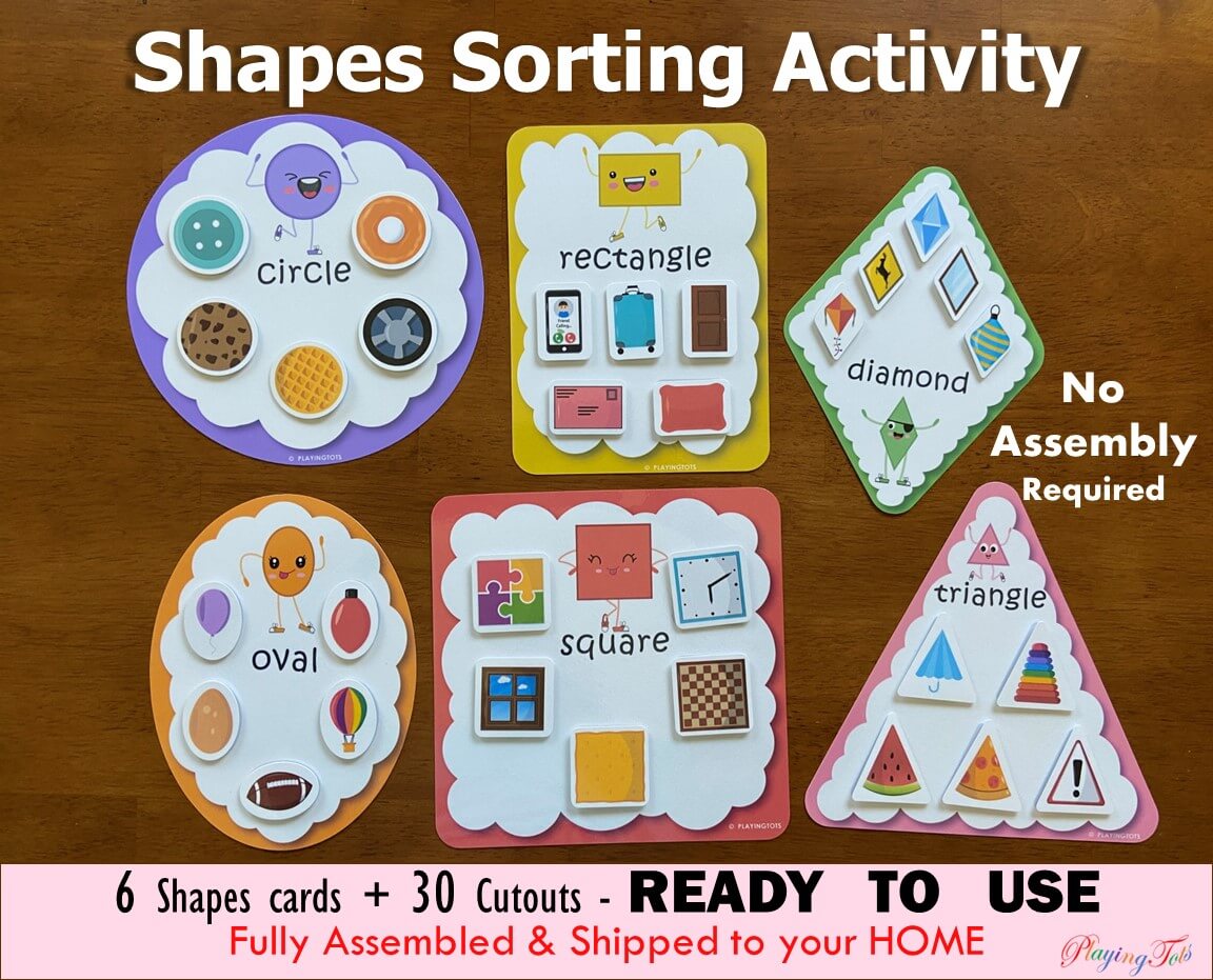 shapes matching preschool activity