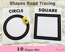 Load image into Gallery viewer, Shapes Tracing Road Mats
