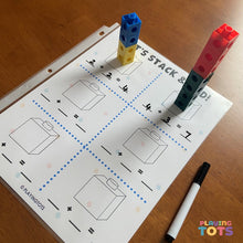 Load image into Gallery viewer, Snap cubes Learning Mats
