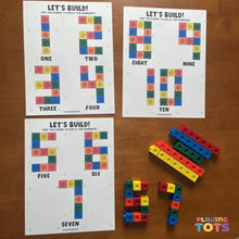 Load image into Gallery viewer, Snap cubes Learning Mats
