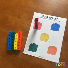 Load image into Gallery viewer, Snap cubes Learning Mats
