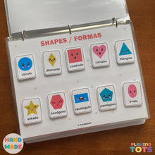 Load image into Gallery viewer, Bilingual Spanish Busy Book Addon Activity Pages, Toddler Learning Binder (3 PAGES)
