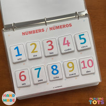 Load image into Gallery viewer, Bilingual Spanish Busy Book Addon Activity Pages, Toddler Learning Binder (3 PAGES)
