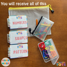 Load image into Gallery viewer, Toddler Busy Bags, Grab and Go Travel Zip Bags
