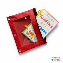 Load image into Gallery viewer, Toddler Mini Busy Book, Travel Size Activity Book, Matching First Busy Book for Babies
