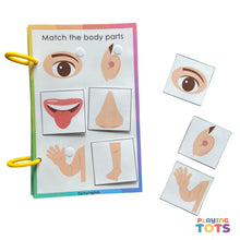 Load image into Gallery viewer, Toddler Mini Busy Book, Travel Size Activity Book, Pictures Matching
