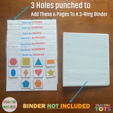 Load image into Gallery viewer, Busy Book Addon Activity Pages, Learning Binder (7 PAGES)
