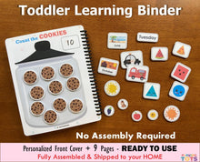 Load image into Gallery viewer, Toddler Learning Binder VOL2, Preschool Busy Book, Activity Binder
