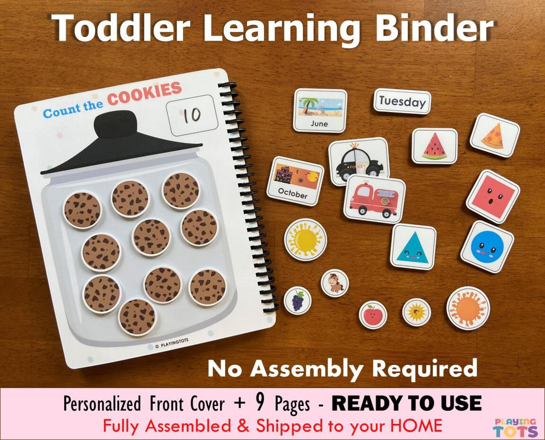 Toddler Learning Binder VOL2, Preschool Busy Book, Activity Binder