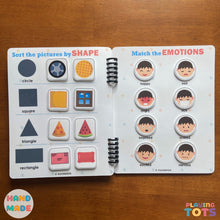 Load image into Gallery viewer, Toddler Busy Book, Learning Binder, Fun Quiet Book, Toddler Activity Book
