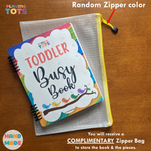 Load image into Gallery viewer, Toddler Busy Book, Learning Binder, Fun Quiet Book, Toddler Activity Book
