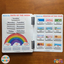 Load image into Gallery viewer, Toddler Busy Book, Learning Binder, Fun Quiet Book, Toddler Activity Book
