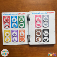 Load image into Gallery viewer, Toddler Busy Book, Learning Binder, Fun Quiet Book, Toddler Activity Book
