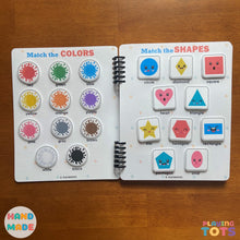 Load image into Gallery viewer, Toddler Busy Book, Learning Binder, Fun Quiet Book, Toddler Activity Book
