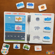 Load image into Gallery viewer, Toddler Busy Book, Learning Binder, Fun Quiet Book, Toddler Activity Book
