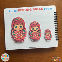 Load image into Gallery viewer, Toddler's First Busy Book, Learning Binder, Fun Quiet Book, Toddler Activity Book
