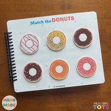 Load image into Gallery viewer, Toddler's First Busy Book, Learning Binder, Fun Quiet Book, Toddler Activity Book
