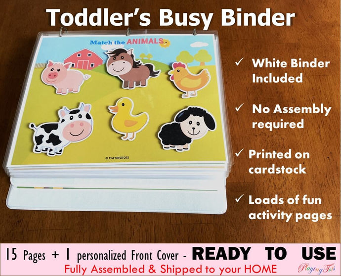 Toddler learning folder