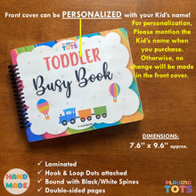 Load image into Gallery viewer, Toddler Busy Book, Learning Binder, Fun Quiet Book, Toddler Activity Book
