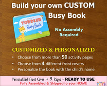 Load image into Gallery viewer, Custom personalized busy book
