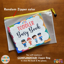 Load image into Gallery viewer, Toddler Busy Book, Learning Binder, Fun Quiet Book, Vehicles Busy Book, Preschool Busy book
