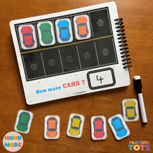 Load image into Gallery viewer, Toddler Busy Book, Learning Binder, Fun Quiet Book, Vehicles Busy Book, Preschool Busy book
