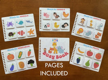 Load image into Gallery viewer, Toddler Mini Busy Book VOL1, Learning Binder, Fun Quiet Book
