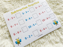 Load image into Gallery viewer, Addition and Subtraction Worksheets, Preschool and PreK Worksheets
