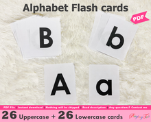 Load image into Gallery viewer, Alphabet Flash Cards, First Learning Cards
