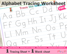 Load image into Gallery viewer, Alphabet Tracing Worksheets
