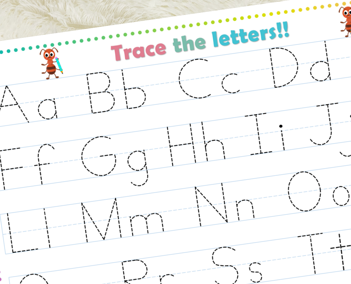 Tracing Alphabet Worksheet Abc Alphabet Letters Tracing Worksheet With
