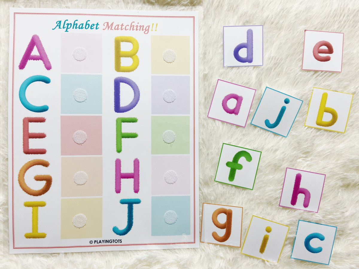 Alphabet Matching Activity, Uppercase to Lowercase Match, Toddler Busy ...