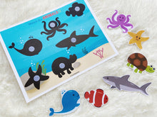 Load image into Gallery viewer, Animals Shadow/ silhouette Matching Activity, Toddler Busy Book, Learning Binder, Quiet Book
