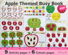 Load image into Gallery viewer, Apple Themed Fall/ Autumn Busy Book
