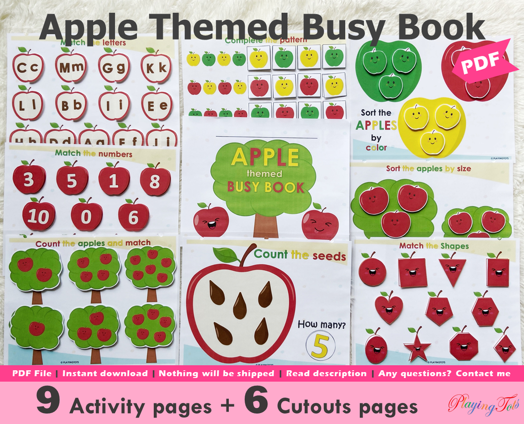 Apple Themed Fall/ Autumn Busy Book