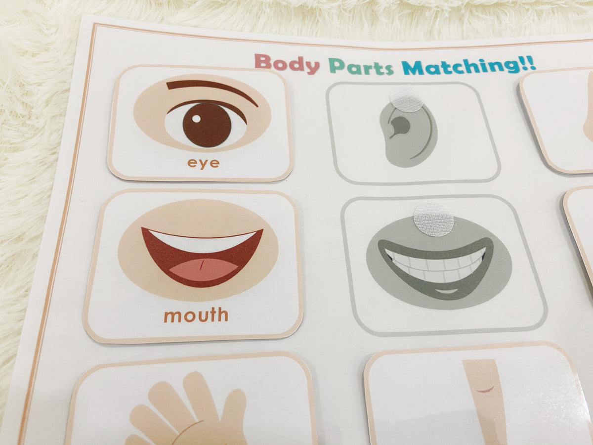 Body Parts Matching Activity – Playingtots