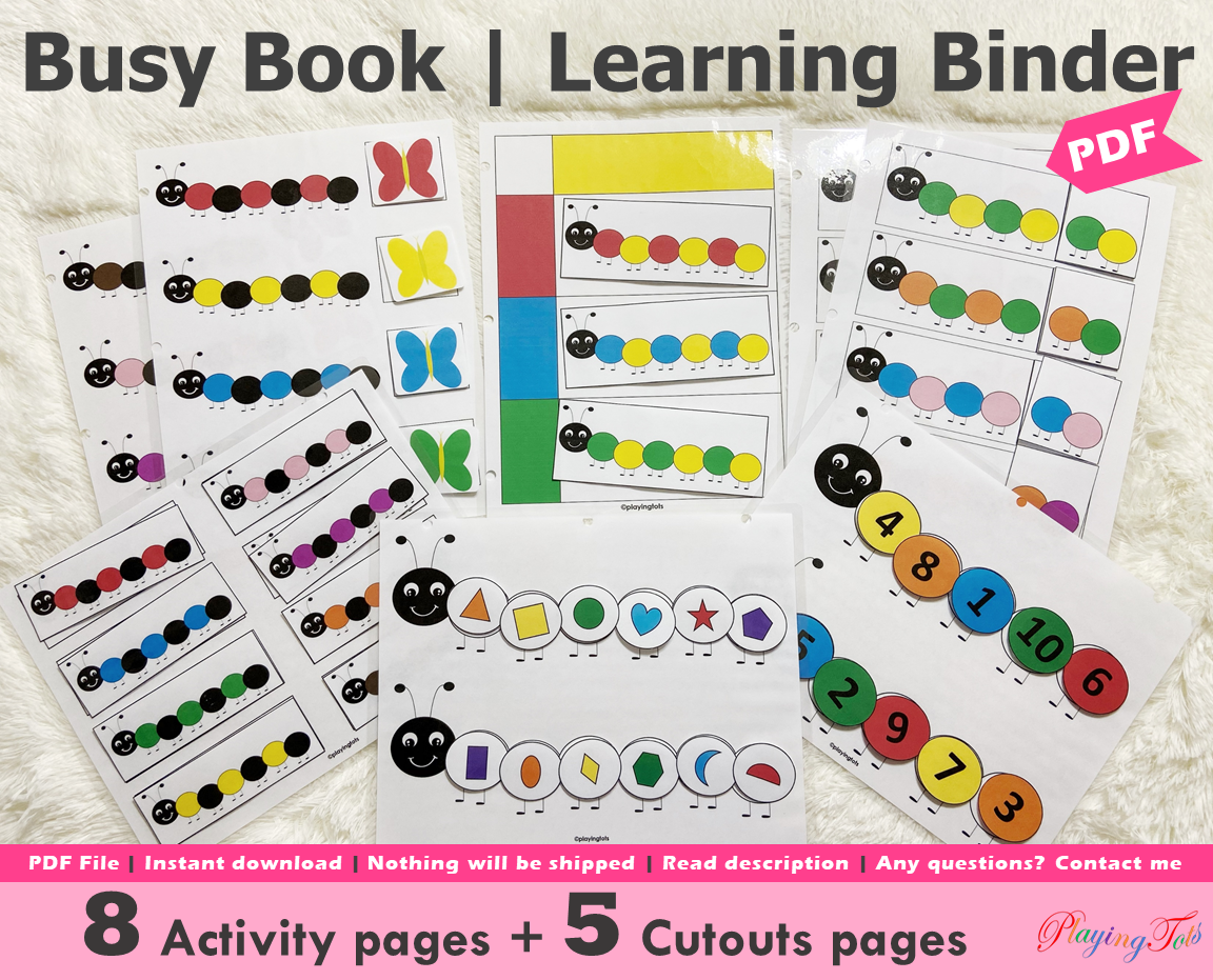 Caterpillars and Butterflies Busy Book