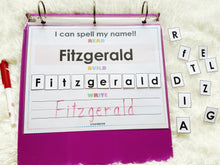 Load image into Gallery viewer, Editable 10 Letter Name Spelling Practice Activity, Name Building and Writing
