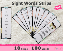 Load image into Gallery viewer, First 100 Sight Words Strips

