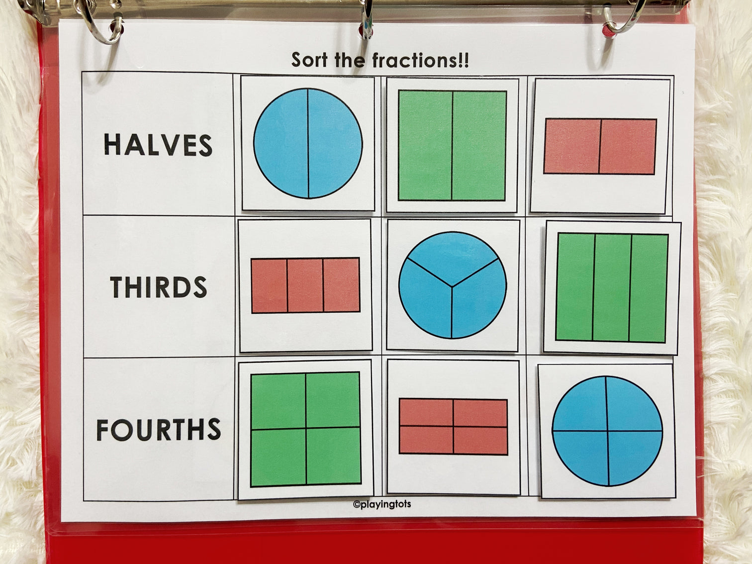 Fractions and Number Bonds, Math Activities – Playingtots