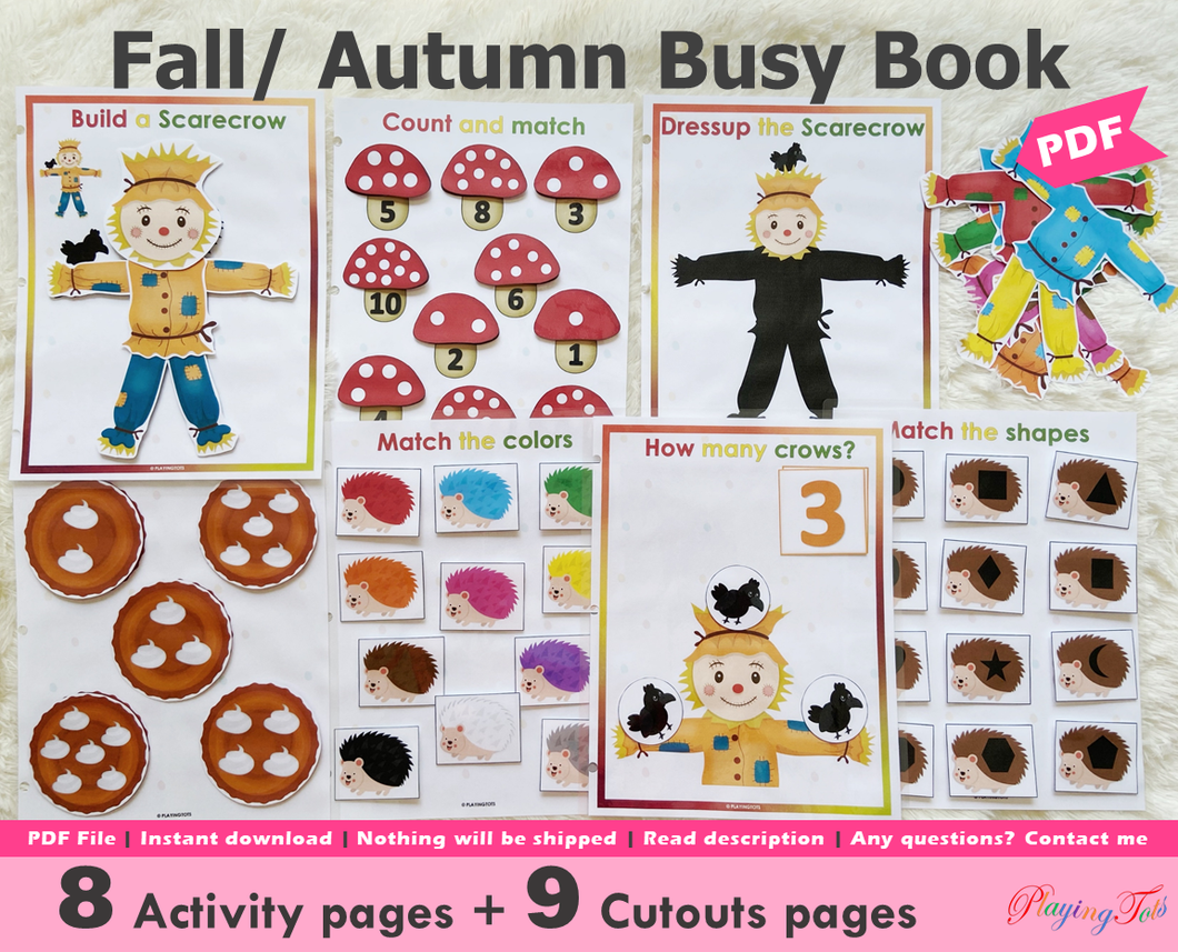 Fall or Autumn Busy Book