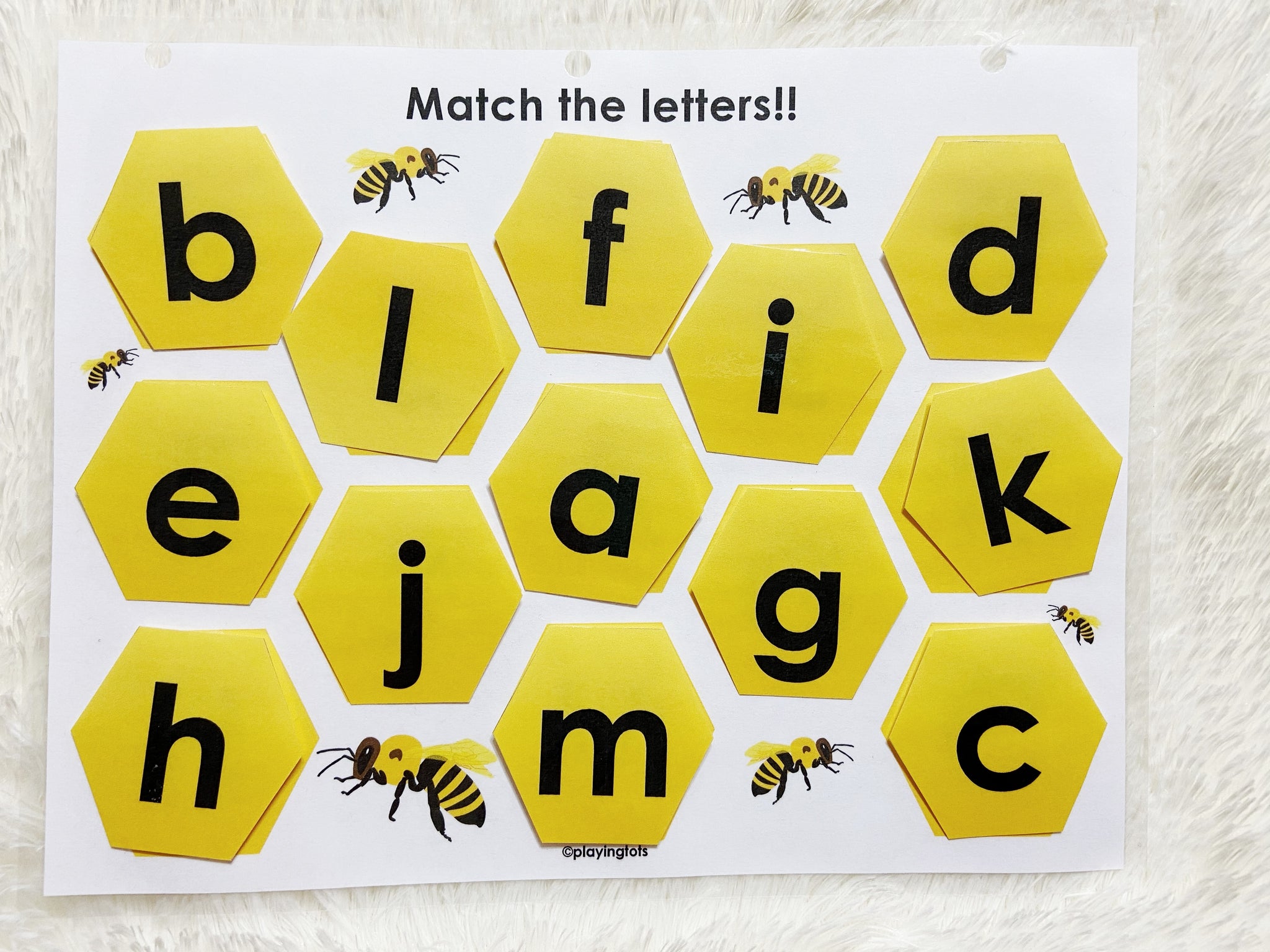 Alphabet Matching Activity Playingtots