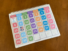 Load image into Gallery viewer, Perpetual Calendar Kids, Homeschool Morning Circle Time Binder, Montessori Calendar, Classroom Calendar, Preschool, PreK
