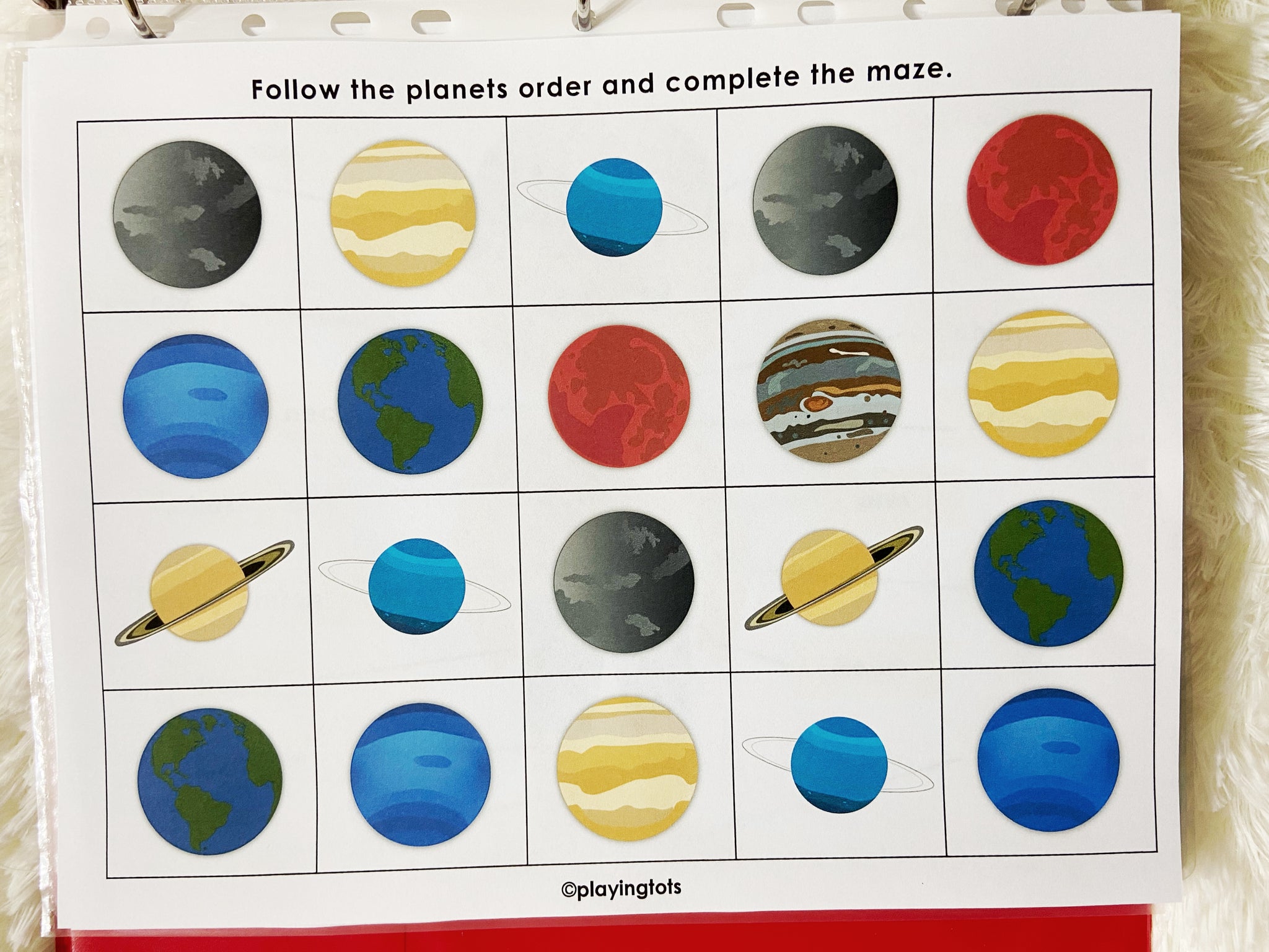 Solar System Worksheet Busy Book Pages Preschool Busy Book Solar