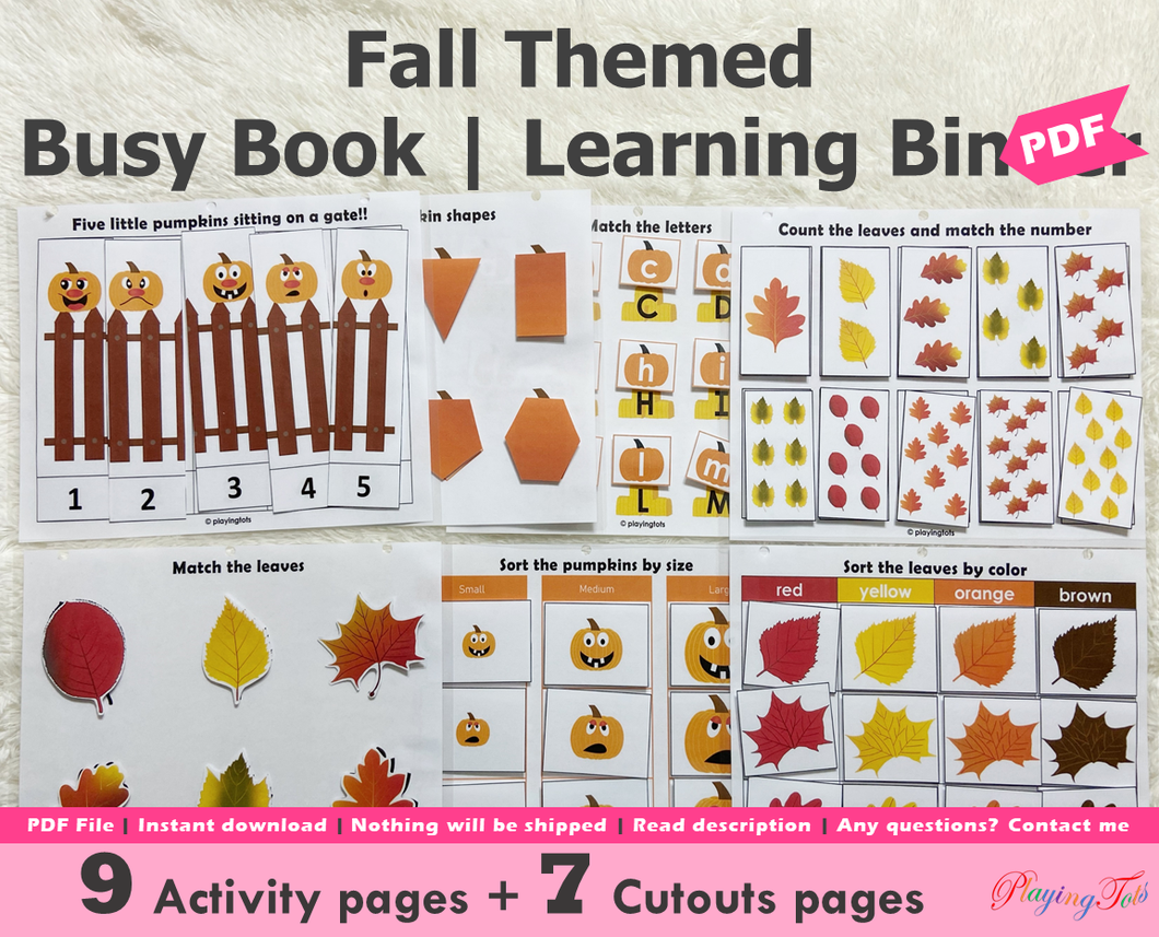Fall/ Autumn Busy Book